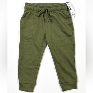 Carters Joggers Sweatpants Toddler 2T/2A New W/ Tags Olive Green